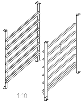 Навесная рама 6-1-1, 6 уровней RATIONAL 60.61.373